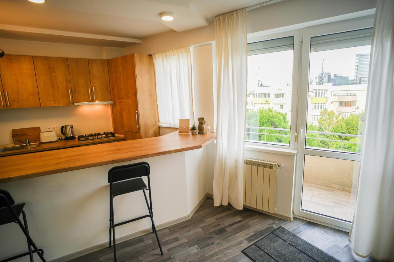 Penthouse With Huge Rooftop & Amazing City View Bucarest Exterior foto