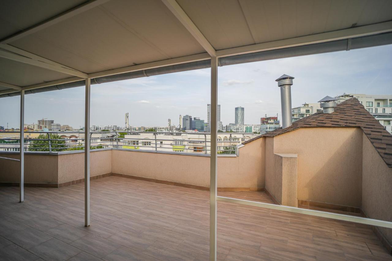 Penthouse With Huge Rooftop & Amazing City View Bucarest Exterior foto